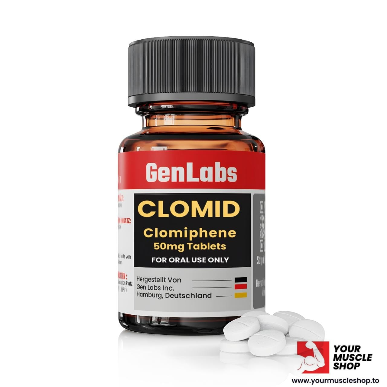 CLOMID (CLOMIPHENE CITRATE) 50MG / PER TAB – 100 TABLETS – GENLABS