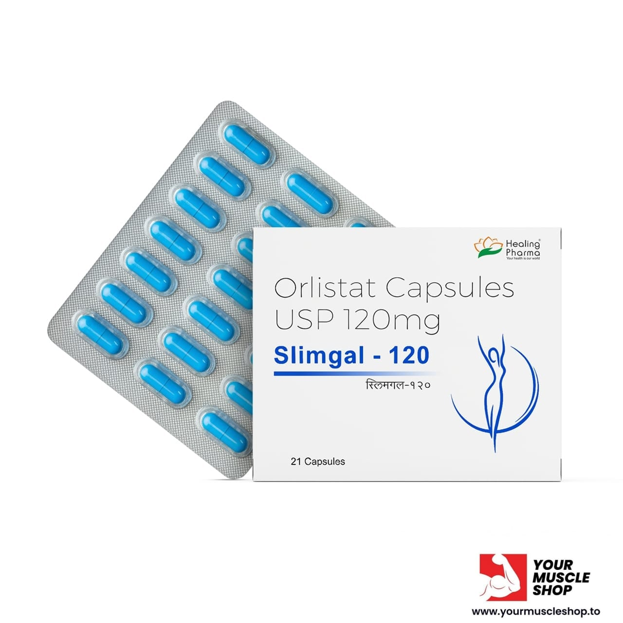 ORLISTAT CAPSULES (SLIMGAL) USP 120 MG [ 1X21 CAPSULES STRIP] – HEALING PHARMA