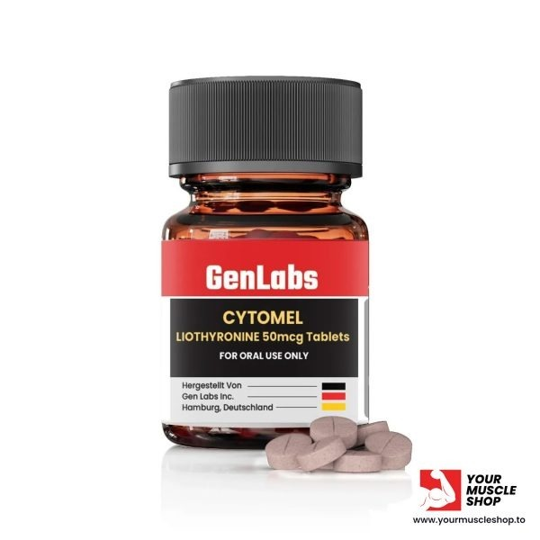 T3 LIOTHYRONINE (CYTOMEL) 50 MCG / PER TAB – 100 TABLETS – GENLABS