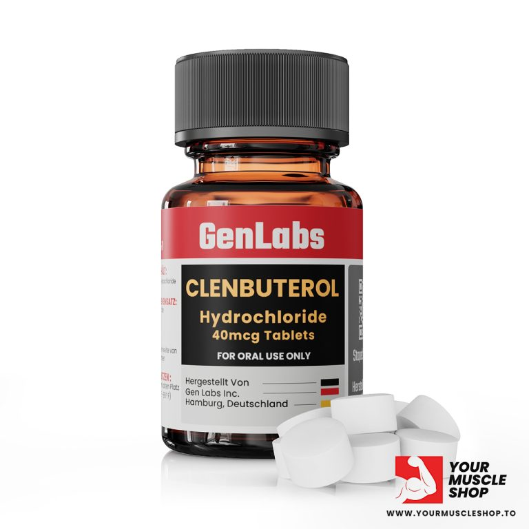 CLENBUTEROL HYDROCHLORIDE 40MCG / PER TAB – 100 TABLETS – GENLABS