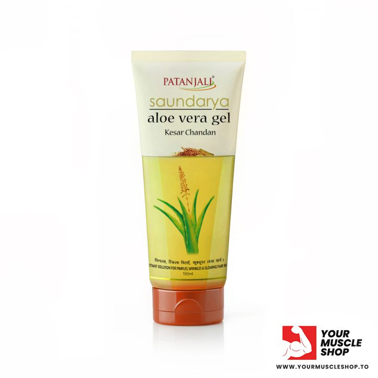 SAUNDARYA ALOE VERA GEL WITH KESAR CHANDAN ( FOR PIMPLES, WRINKLES & GLOWING FAIR SKIN ) [ FACE WASH ] 150 ML – PATANJALI