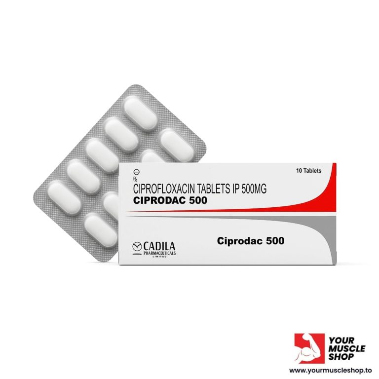 CIPRODAC 500 ( CIPROFLOXACIN ) [1 X 10 TABLETS STRIP ] – CADILA