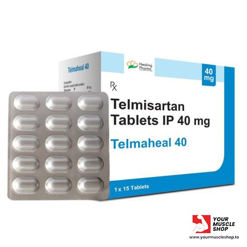 TELMISARTAN (TELMAHEAL) 40MG / PER TAB – [15 TABLETS FOIL] STRIP- HEALING PHARMA