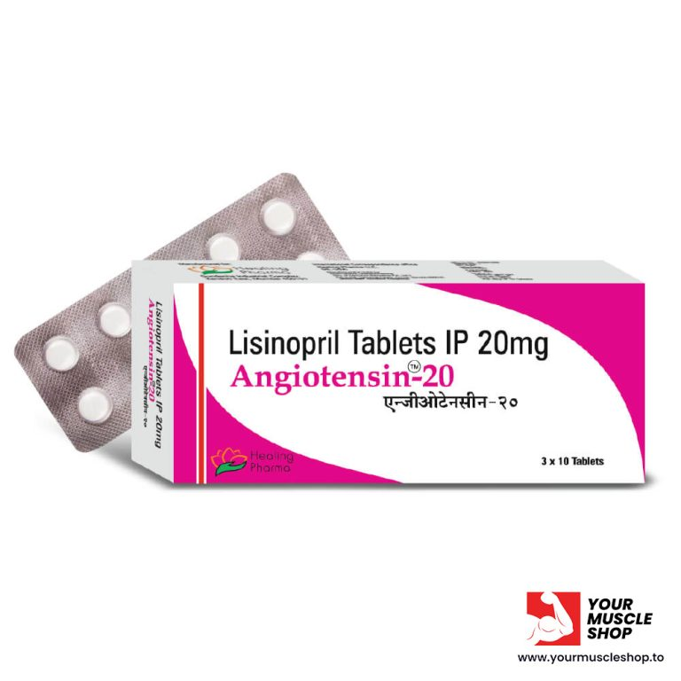ANGIOTENSIN (LISINOPRIL) 20MG / PER TAB [10 TABLETS] – HEALING PHARMA