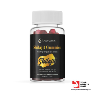 SHILAJIT GUMMIES ( 500MG ORGANIC SHILAJIT ) [60 GUMMIES – STRAWBERRY FLAVOR – SHILAVITALS
